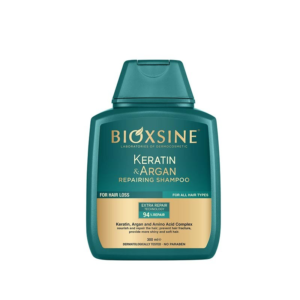 شامپو ضد ریزش وترمیم کننده بیوکسین حاوی آرگان و کراتین | 300 میل